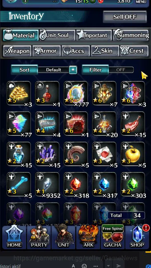 Last Cloudia Accounts GLOBAL|Rank 9|Top Tier Unit [Arkh King of Dragon,G image 9
