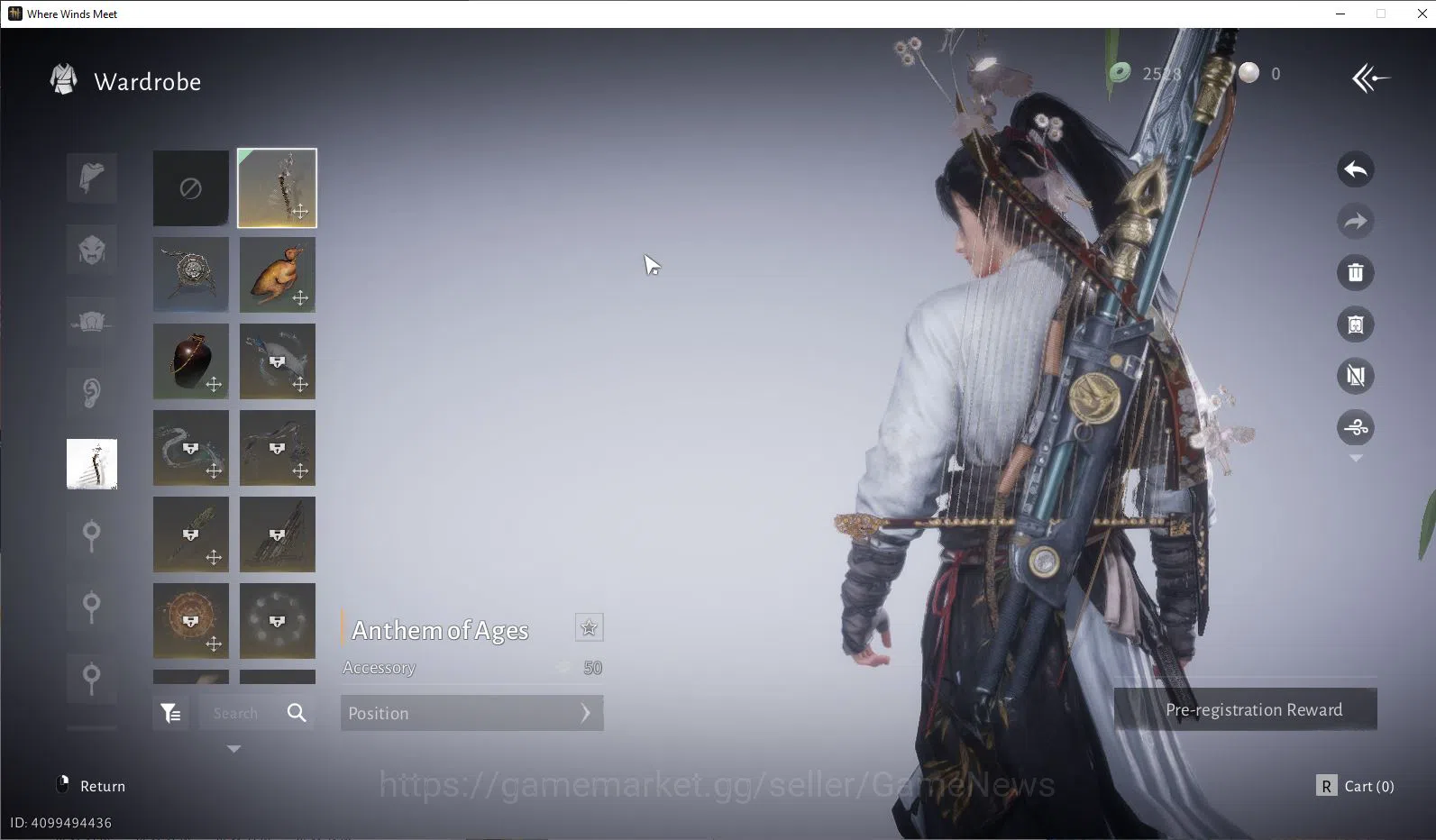 Where Winds Meet Accounts GLOBAL Lv5| Fresh Starter| 1 Harmoni Core, Anthem image 10