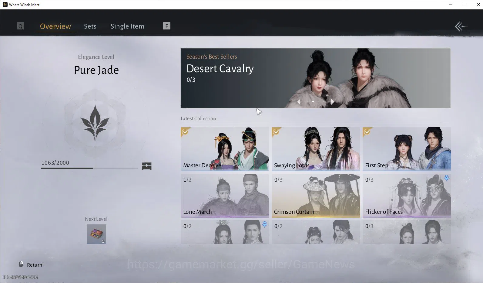 Where Winds Meet Accounts GLOBAL Lv5| Fresh Starter| 1 Harmoni Core, Anthem image 8
