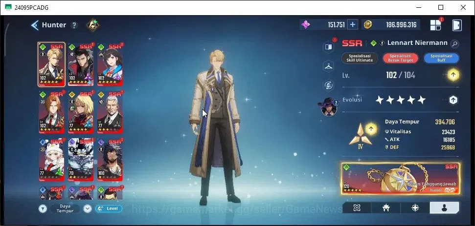 Solo Leveling: ARISE Accounts Lv104 1713M Pwr|LennartA5+SignA5,RyujiA6+Sign,Reij image 5