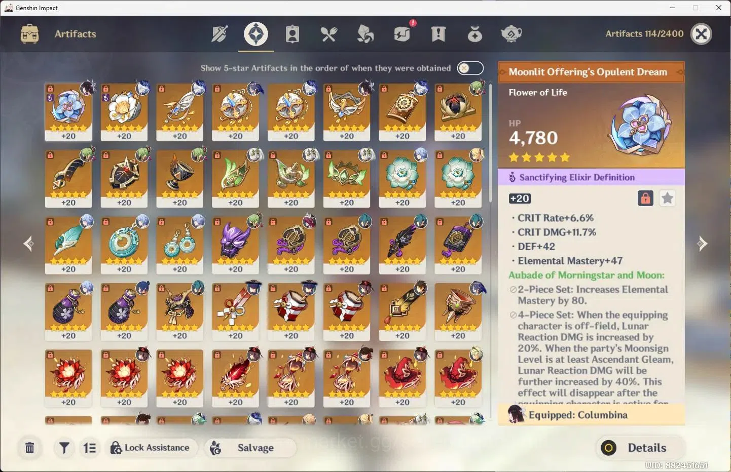 Genshin Impact Accounts ASIA | AR 56|6 limit+2(5*Wpn)|Hu Tao,Zhongli,Wande image 13