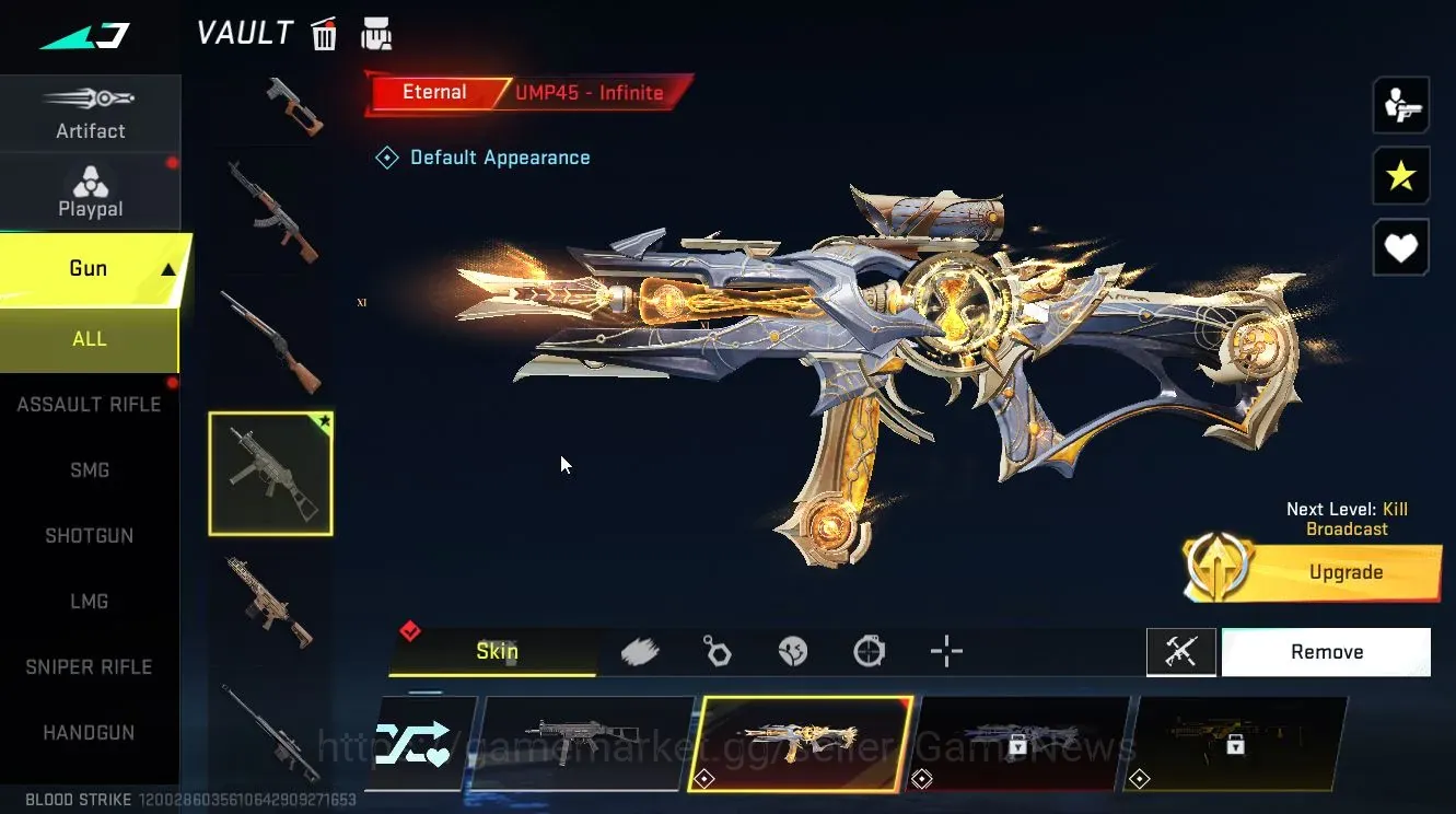 Blood Strike Accounts Others Asia|Eternal UMP45 Infinite+ 1 Legendary Nova- Vogue+5 Striker|Rank Bronze IV|NetEase|BLS6603 1