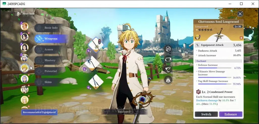 The Seven Deadly Sins: Origin Accounts SEA|Lv 44|21K Star Frag|10 SSR|(EscanorP5,Meliodas image 13