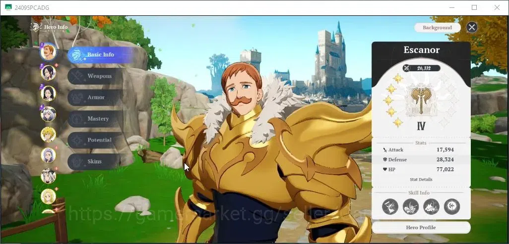 The Seven Deadly Sins: Origin Accounts SEA|Lv 44|21K Star Frag|10 SSR|(EscanorP5,Meliodas image 2