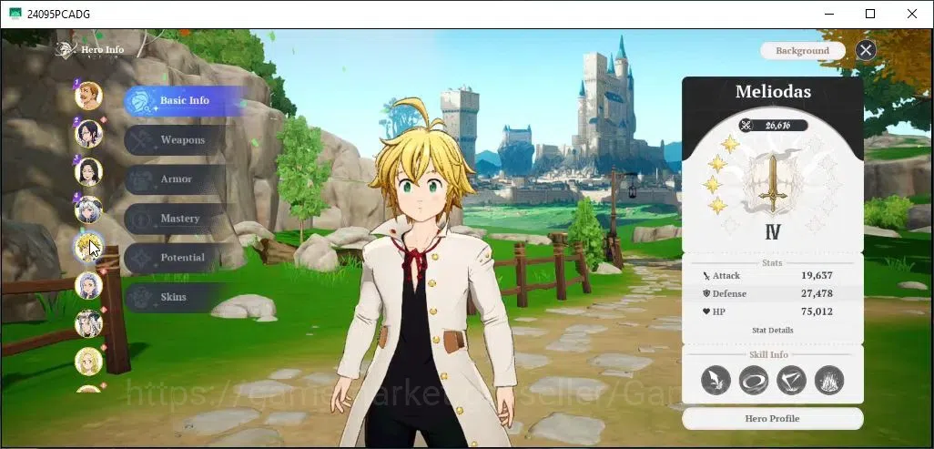The Seven Deadly Sins: Origin Accounts SEA|Lv 44|21K Star Frag|10 SSR|(EscanorP5,Meliodas image 6