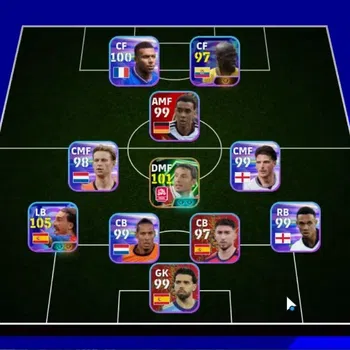 eFootball Accounts Legends & Iconic Players Android|Epic Mark van Bommel|5 ShowTime Mark Cucurella Spain'26,Lionel Messi