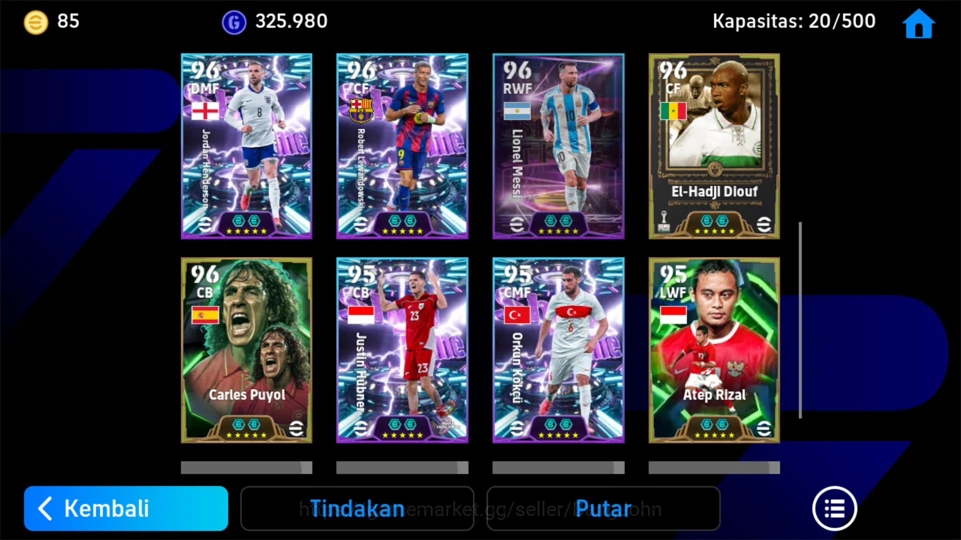 eFootball Accounts Android Pwr 3174| Etoo Epic db , Thuram Show time image 4