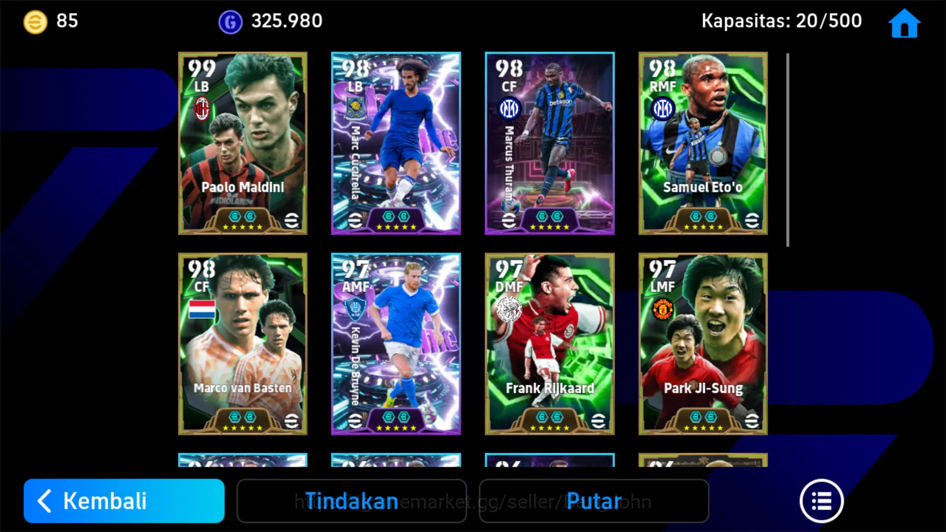 eFootball Accounts Android Pwr 3174| Etoo Epic db , Thuram Show time image 5