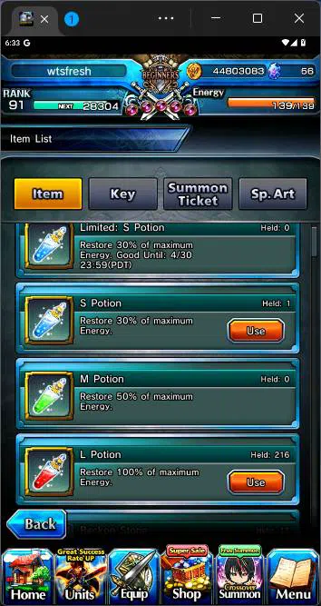 Grand Summoners Accounts GLOBAL|19 Ascend|Inumata TW,Roy TW,Shirou Emiya TW image 3