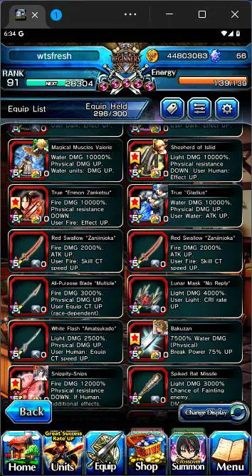 Grand Summoners Accounts GLOBAL|19 Ascend|Inumata TW,Roy TW,Shirou Emiya TW image 4