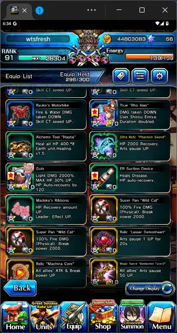Grand Summoners Accounts GLOBAL|19 Ascend|Inumata TW,Roy TW,Shirou Emiya TW image 6