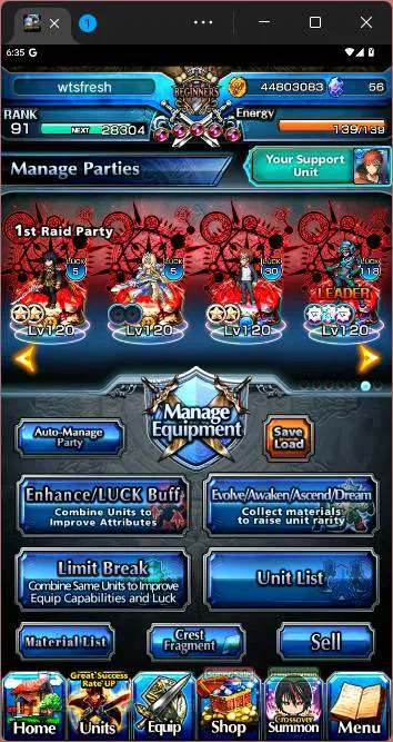 Grand Summoners Accounts GLOBAL|19 Ascend|Inumata TW,Roy TW,Shirou Emiya TW image 8