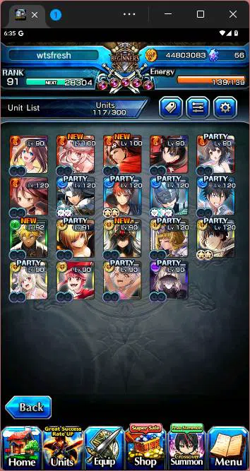 Grand Summoners Accounts GLOBAL|19 Ascend|Inumata TW,Roy TW,Shirou Emiya TW image 9