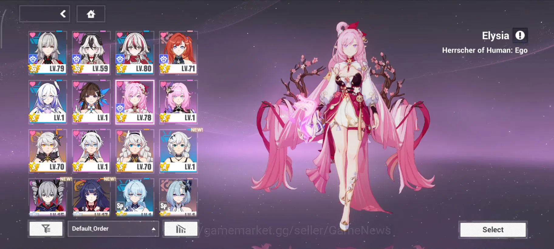 Honkai Impact 3rd Accounts SEA|Elysia HoHe4/4 New Astral Ring Set+Cosu,Corali image 1