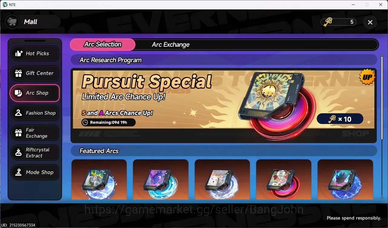 Neverness to Everness Accounts EU | Hunter Lv 3 | 2 S-Class (Chaos,Fadia) | Selec image 6