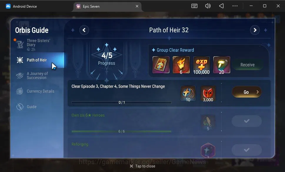 Epic Seven Accounts GLOBAL Unverif|New Era|10 ML(BArunka,LOTScales,Har image 3
