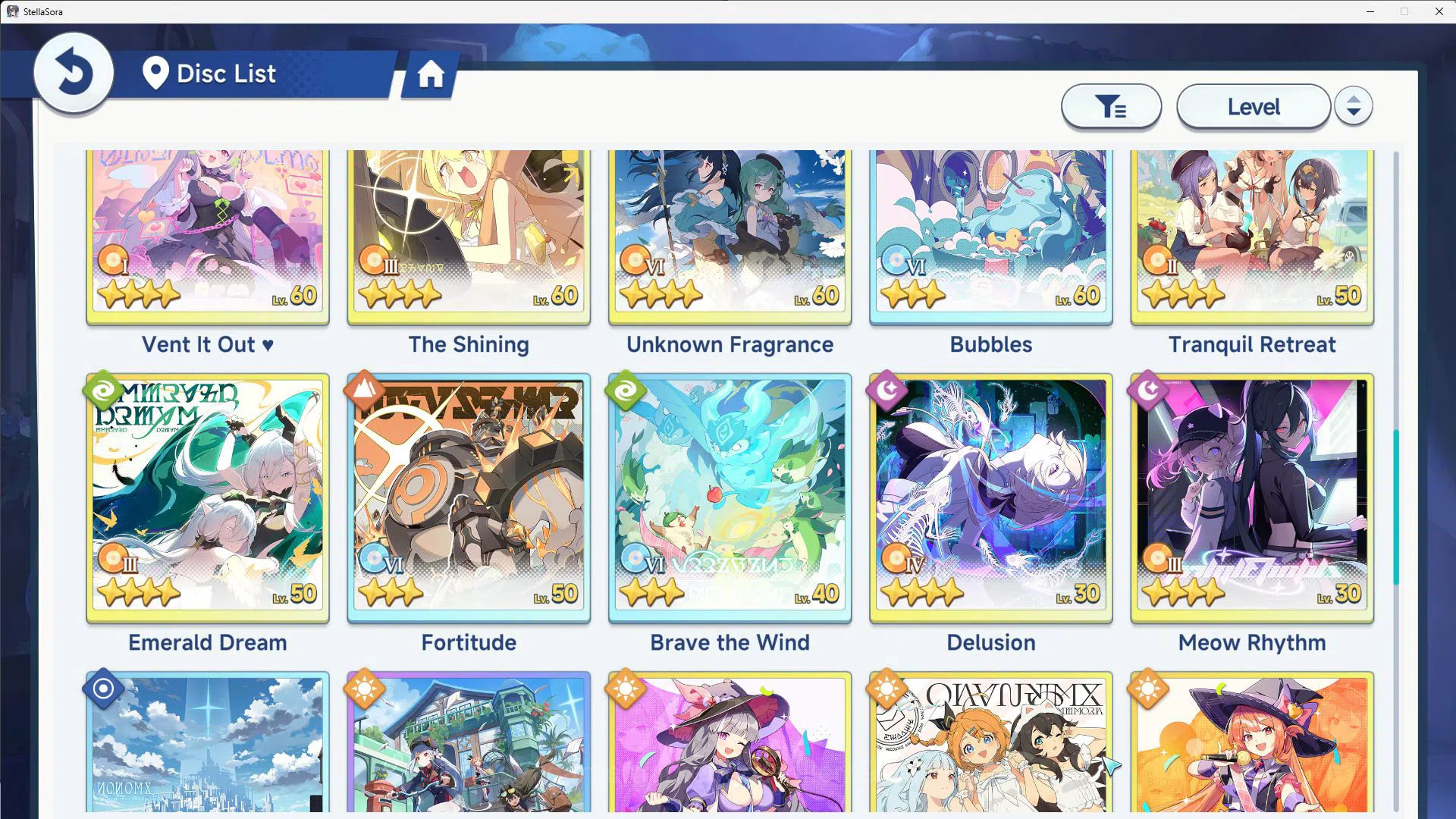 Stella Sora Accounts GLOBAL ENDGAME|10 SSR 4LImited(ChitoseT3,Snowish L image 10