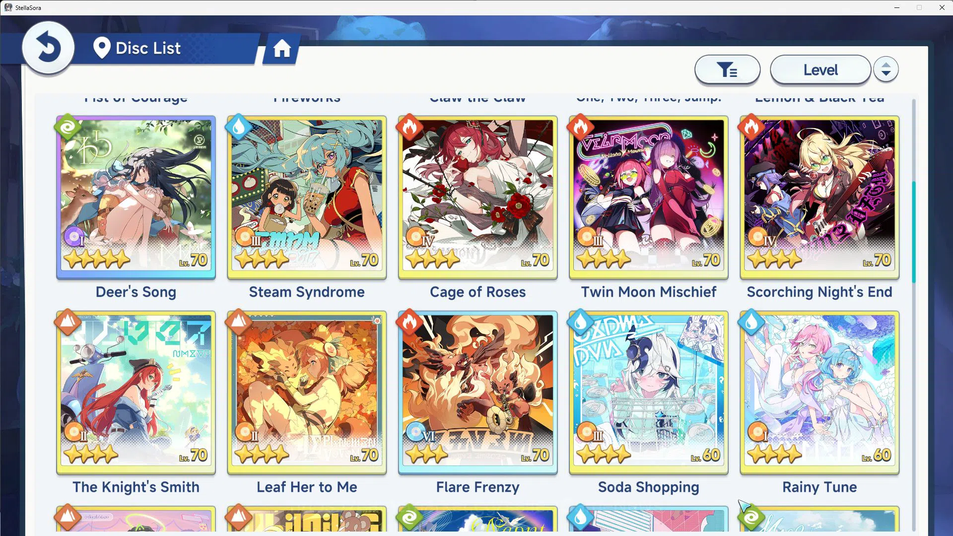 Stella Sora Accounts GLOBAL ENDGAME|10 SSR 4LImited(ChitoseT3,Snowish L image 11