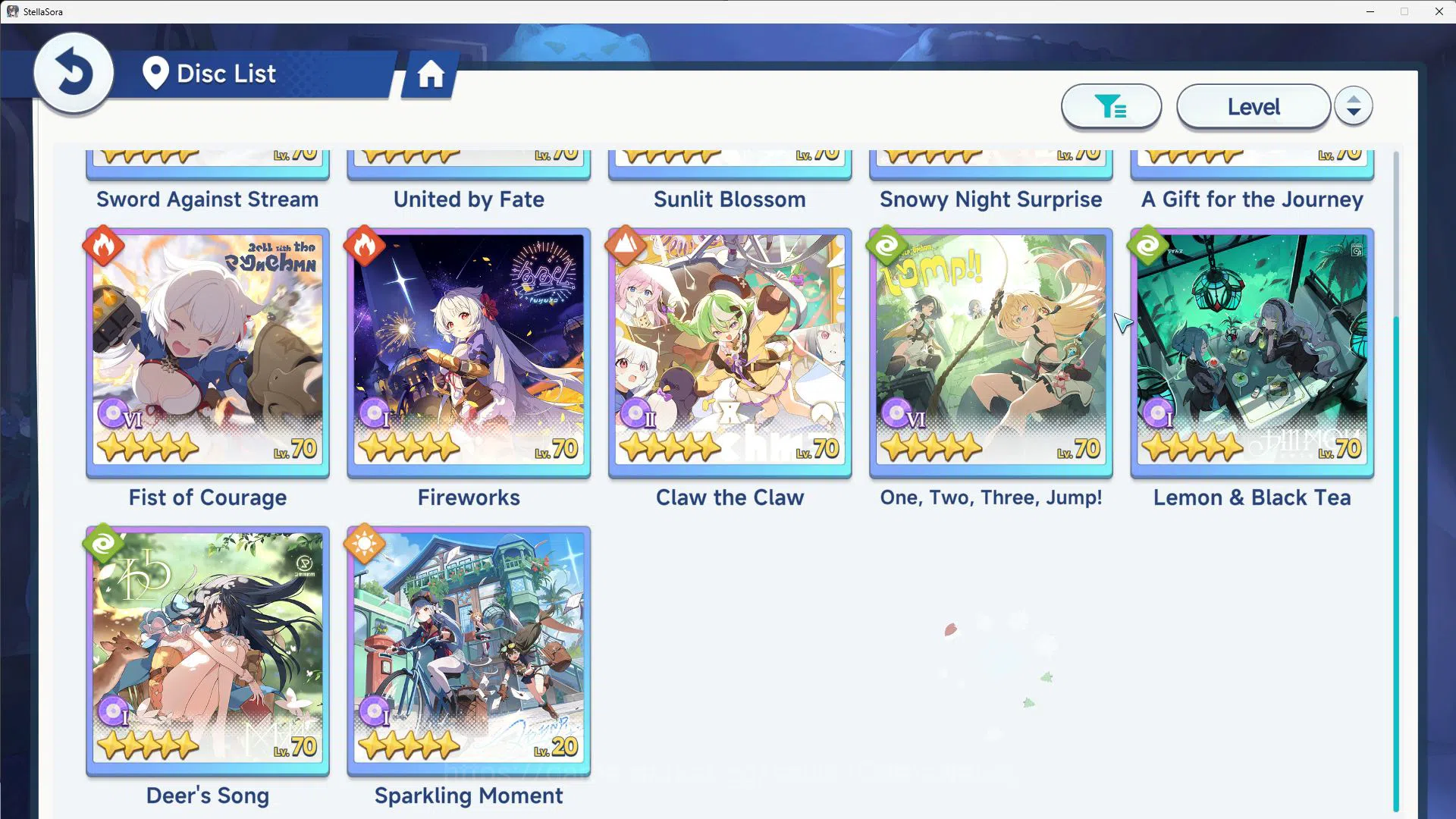 Stella Sora Accounts GLOBAL ENDGAME|10 SSR 4LImited(ChitoseT3,Snowish L image 13