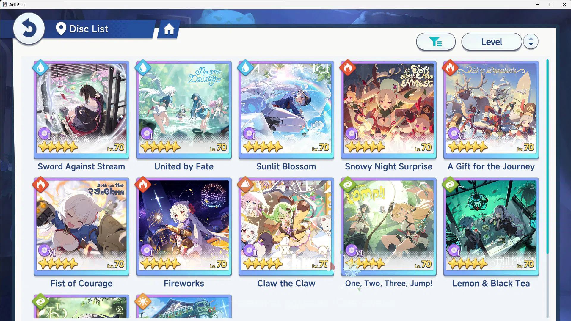 Stella Sora Accounts GLOBAL ENDGAME|10 SSR 4LImited(ChitoseT3,Snowish L image 14