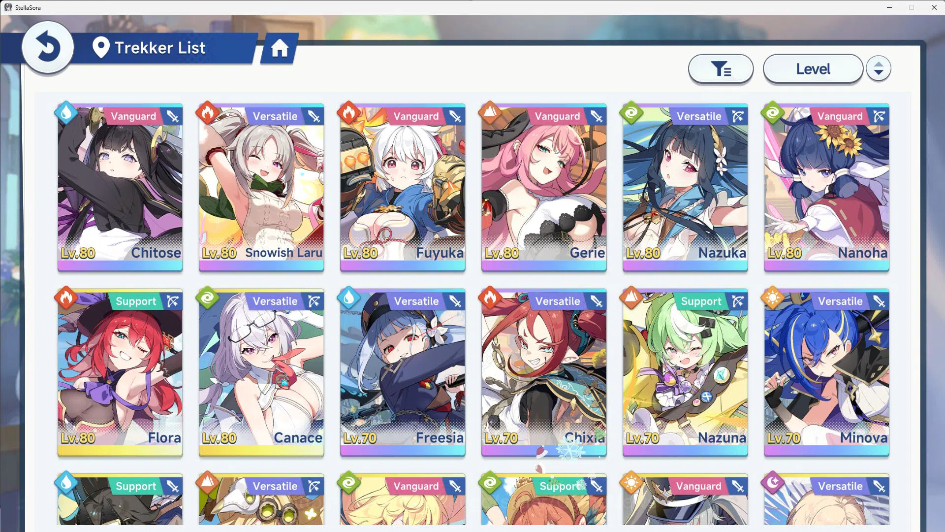 Stella Sora Accounts GLOBAL ENDGAME|10 SSR 4LImited(ChitoseT3,Snowish L image 16