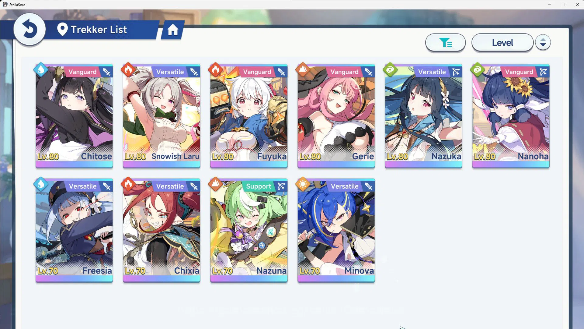 Stella Sora Accounts GLOBAL ENDGAME|10 SSR 4LImited(ChitoseT3,Snowish L image 20