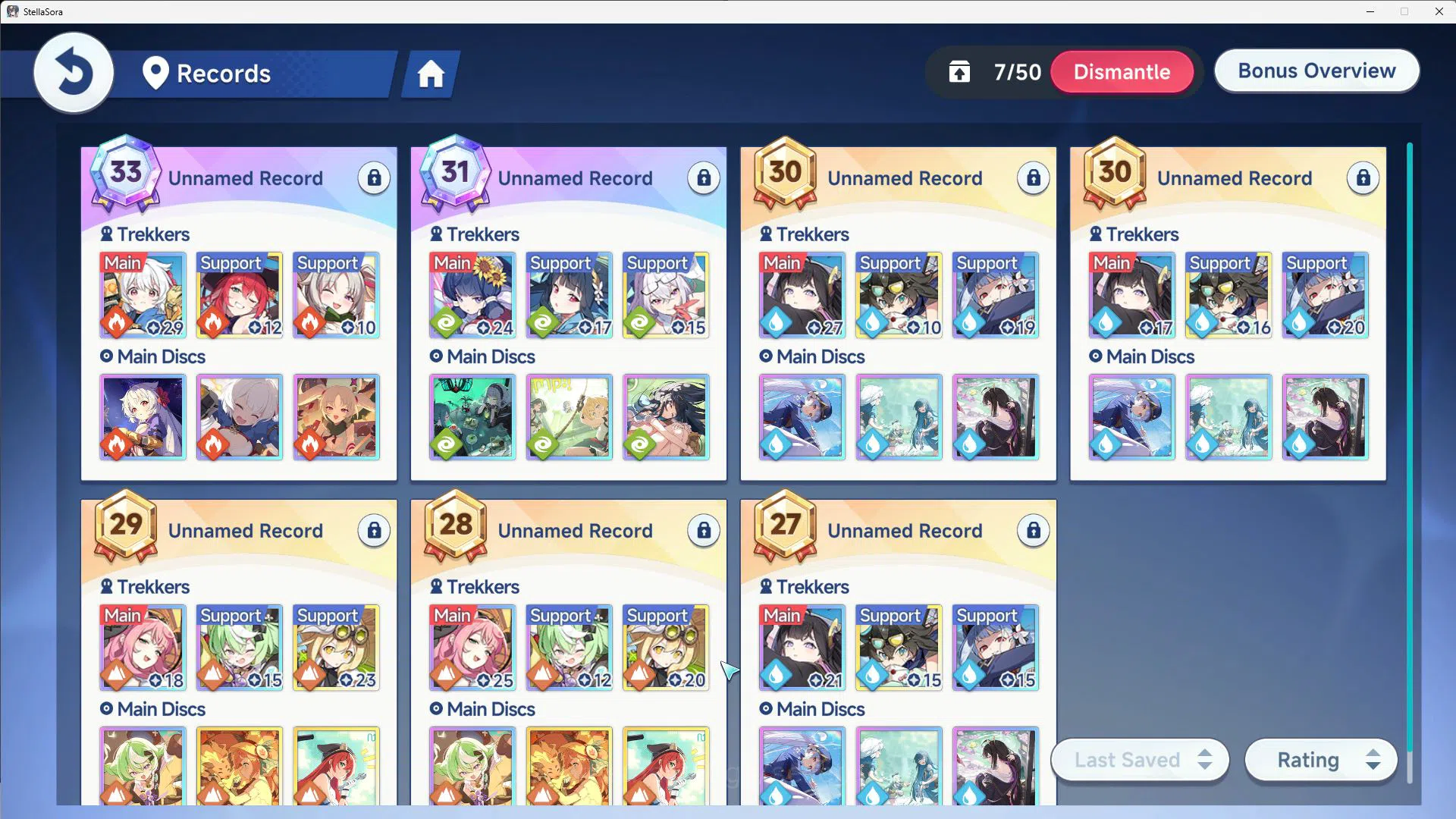 Stella Sora Accounts GLOBAL ENDGAME|10 SSR 4LImited(ChitoseT3,Snowish L image 6