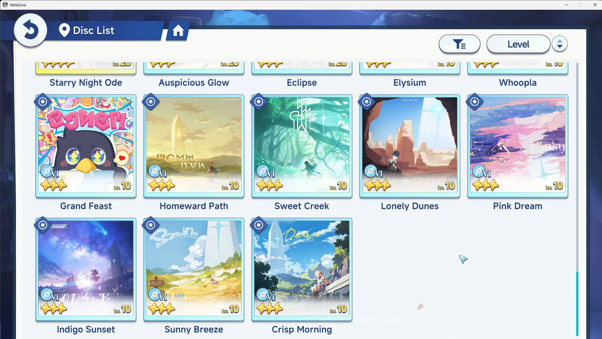 Stella Sora Accounts GLOBAL ENDGAME|10 SSR 4LImited(ChitoseT3,Snowish L image 8