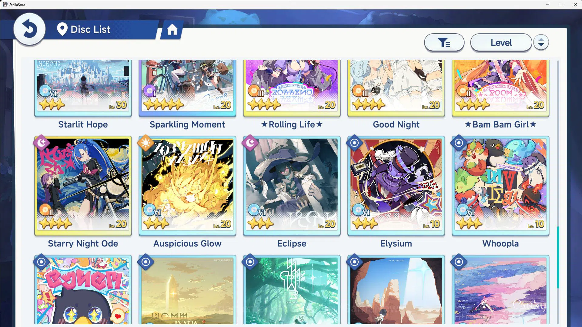 Stella Sora Accounts GLOBAL ENDGAME|10 SSR 4LImited(ChitoseT3,Snowish L image 9