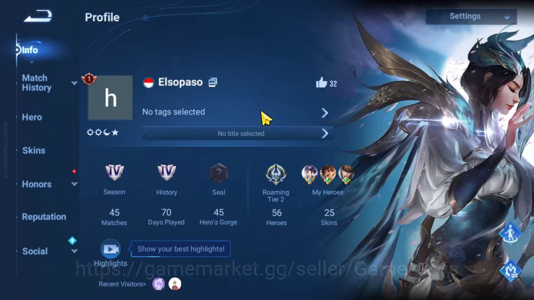 Hero 56 Skin 25|Legend(Lady Sun,Consort Yu,Wukong),Lord of Mysteries Guiguzi,3 Epic,5 Rare,Event HouYi|Infinite|CheckSS(HOK1832) Honor of Kings Smurf Hero 56 Skin 25|Legend(Lady Sun,Consort Yu,Wukong) image 1