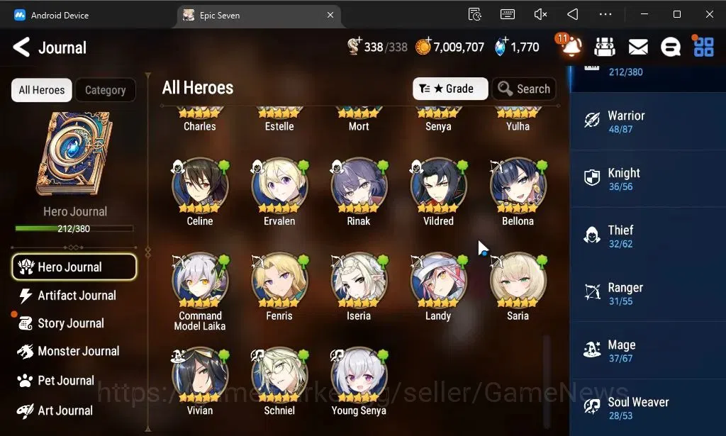 Epic Seven Accounts ASIA Unverif|New Era|23 ML(Notos,LOTScales,Salome, image 11