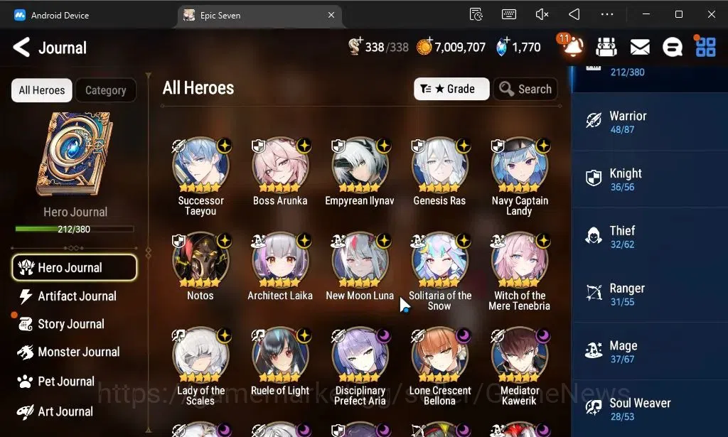 Epic Seven Accounts ASIA Unverif|New Era|23 ML(Notos,LOTScales,Salome, image 6