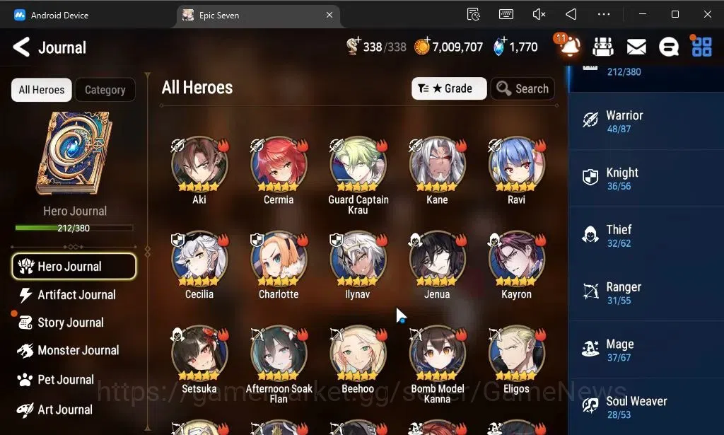 Epic Seven Accounts ASIA Unverif|New Era|23 ML(Notos,LOTScales,Salome, image 8