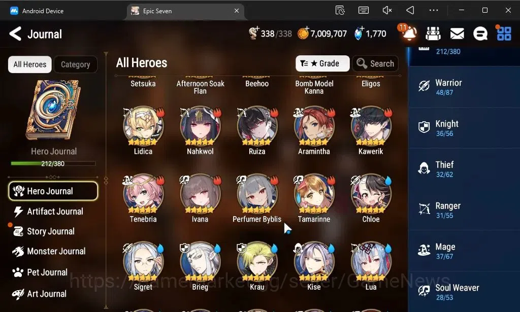 Epic Seven Accounts ASIA Unverif|New Era|23 ML(Notos,LOTScales,Salome, image 9