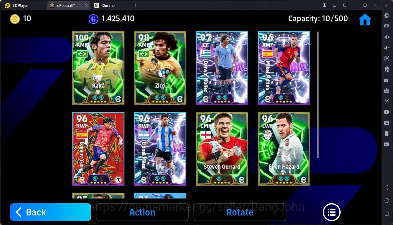 eFootball Accounts Legends & Iconic Players Mobile |PW 3134|Epic Kaka,Zico,Gerrard,Hazard,Shevchenko|Showtime 4
