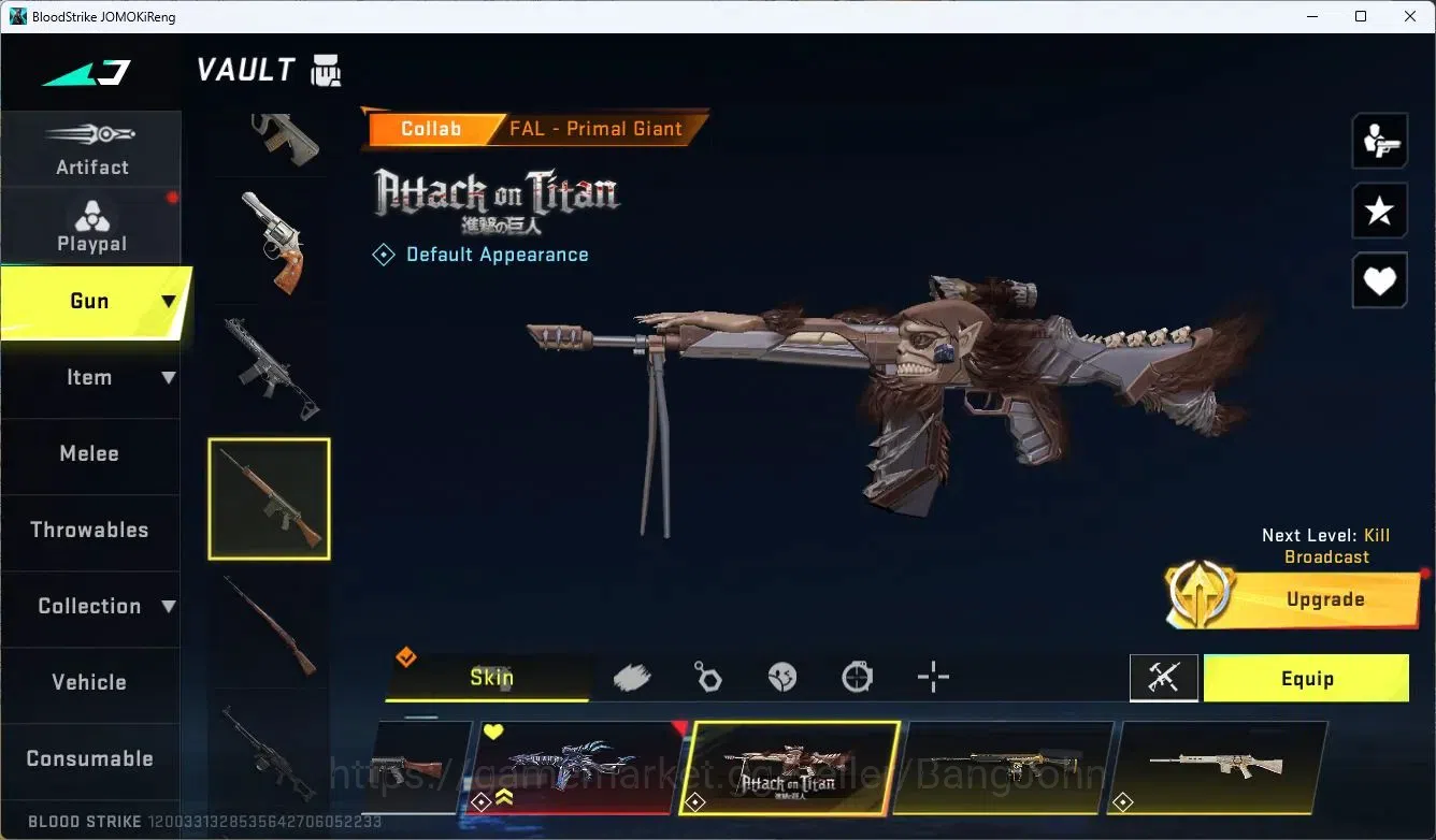 Blood Strike Accounts ASIA|1 EVO: FAL-Evolved Draco|1 EVA|3 Collab Guns| image 6
