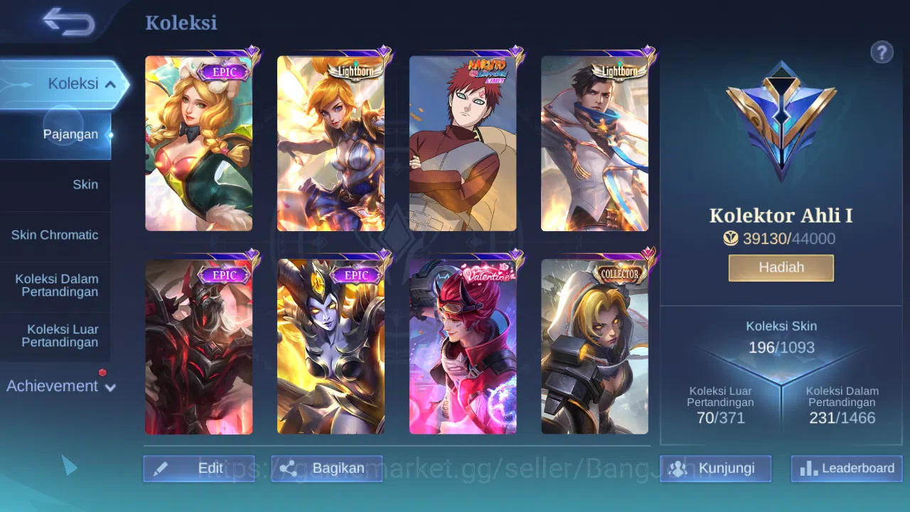Mobile Legends: Bang Bang Accounts Hero 127 Skin 196 | CC Nata | Lightborn Fanny, Gra image 11
