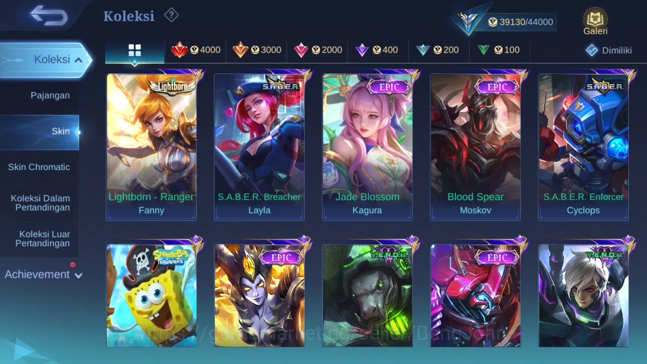 Mobile Legends: Bang Bang Accounts Hero 127 Skin 196 | CC Nata | Lightborn Fanny, Gra image 4
