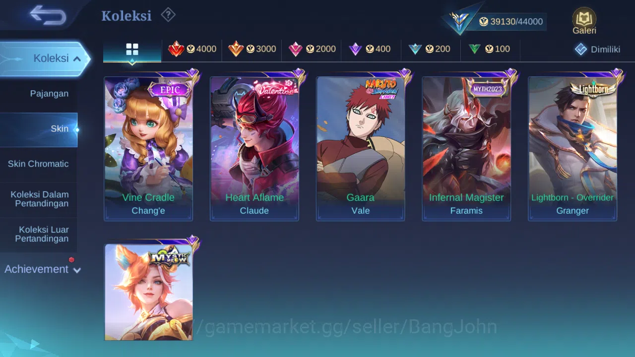 Mobile Legends: Bang Bang Accounts Hero 127 Skin 196 | CC Nata | Lightborn Fanny, Gra image 6