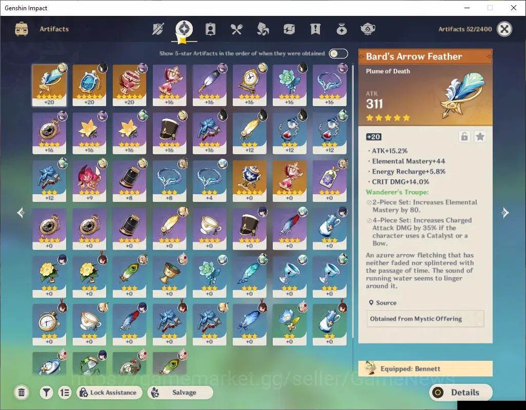 Genshin Impact Accounts ASIA|AR 43|1012 Primogem|1 Limited + 1 (*5Weapon)| image 4