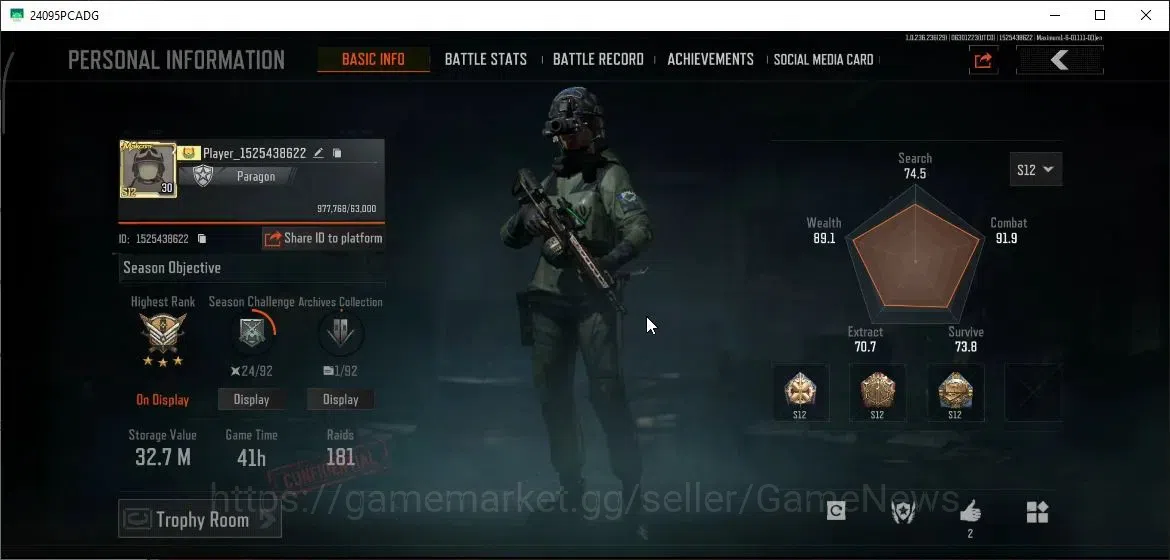 Arena Breakout Accounts MOBILE|Lvl 30|SV 32,7M|CV 21M|2 Set Skin|GM AK-12, image 2