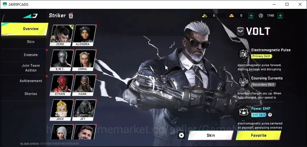 Blood Strike Accounts Collab Skin ASIA|ETERNAL Desert Eagle|Colab Tokyo Reveng[MCX,FN2000]|Ultra Meele [Talon Knife]|Ultra 10