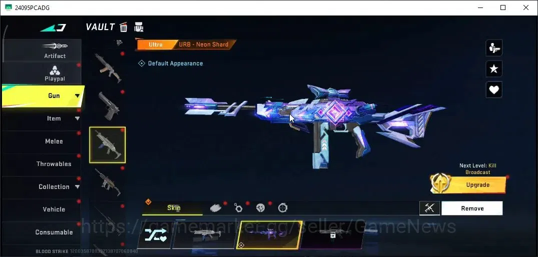 Blood Strike Accounts Collab Skin ASIA|ETERNAL Desert Eagle|Colab Tokyo Reveng[MCX,FN2000]|Ultra Meele [Talon Knife]|Ultra 15