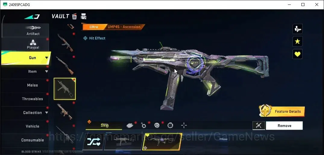 Blood Strike Accounts Collab Skin ASIA|ETERNAL Desert Eagle|Colab Tokyo Reveng[MCX,FN2000]|Ultra Meele [Talon Knife]|Ultra 19