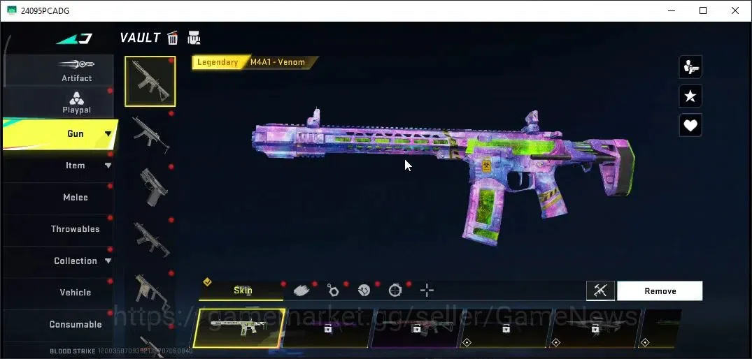 Blood Strike Accounts Collab Skin ASIA|ETERNAL Desert Eagle|Colab Tokyo Reveng[MCX,FN2000]|Ultra Meele [Talon Knife]|Ultra 20