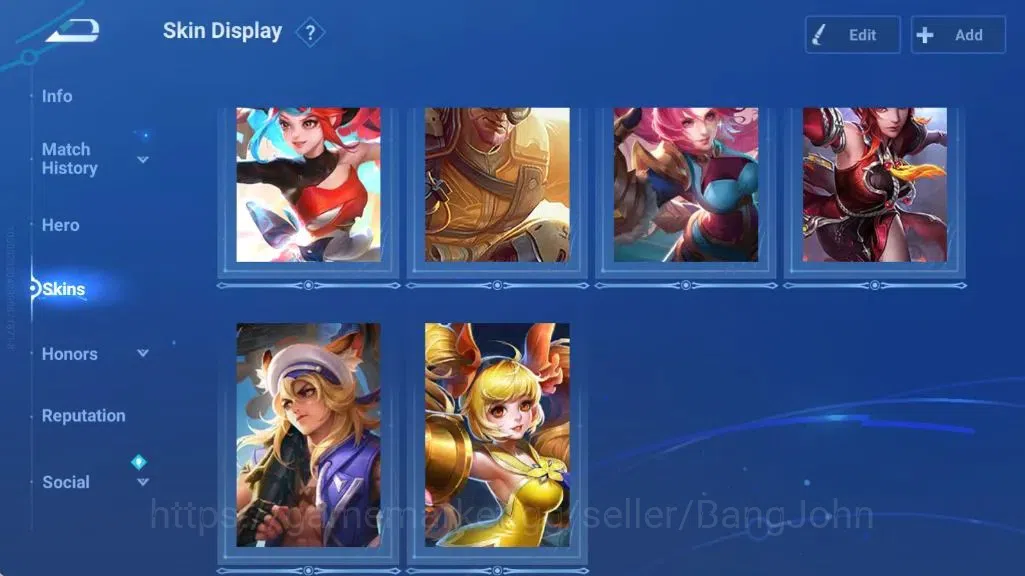 Honor of Kings Accounts Global | 16H 6S |Legend Angela, Rare LianPo, S1 Mu image 4