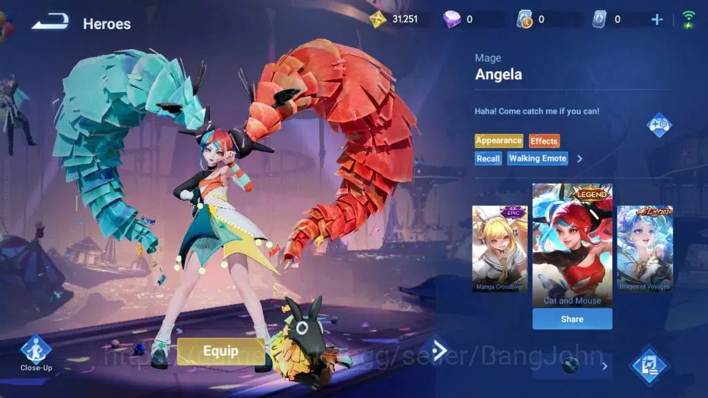 Honor of Kings Accounts Global | 16H 6S |Legend Angela, Rare LianPo, S1 Mu image 5