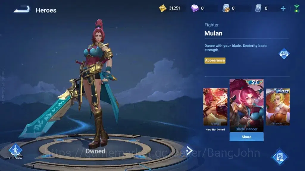 Honor of Kings Accounts Global | 16H 6S |Legend Angela, Rare LianPo, S1 Mu image 7