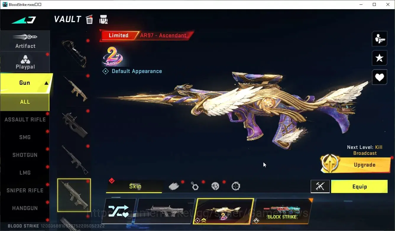 Blood Strike Accounts ASIA|Collab 7DS[AK47-Rhita,Karl98,QBZ95]+9 ULTRA[B image 16