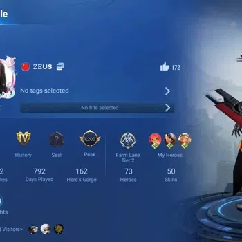 Honor of Kings Accounts Rare Skin Global|73H 50S|2 Legend Hou Yi&Angela|Limited [Yuhuan]|Epic [Lu